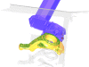 Scene: Red points are inside the gripper:<br> this gripping configuration is not selected